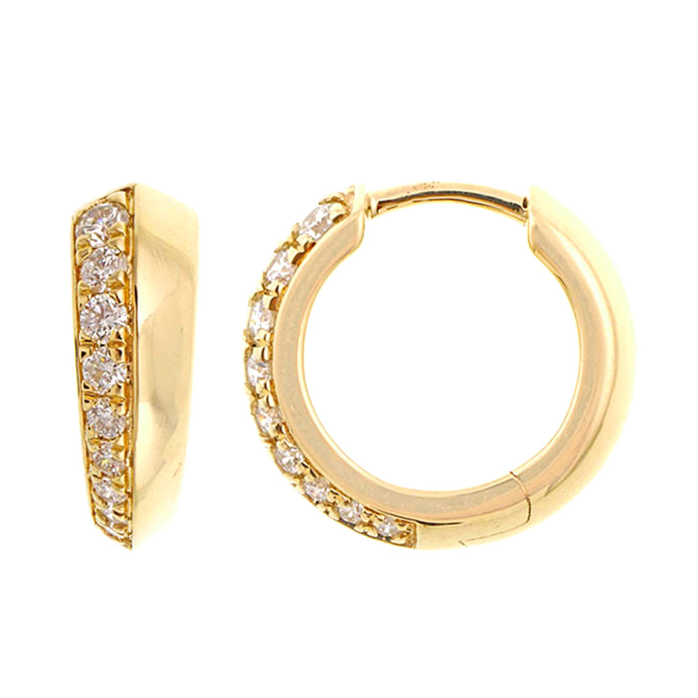 14Kt Yellow Gold Diamond 1/4Ctw Earring