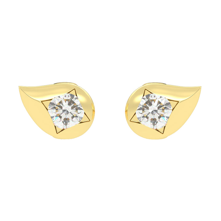 10Kt Yellow Gold Diamond 1/10CTW Earring