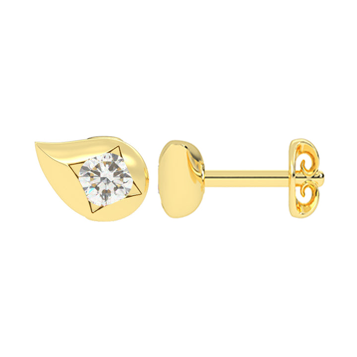 10Kt Yellow Gold Diamond 1/10CTW Earring