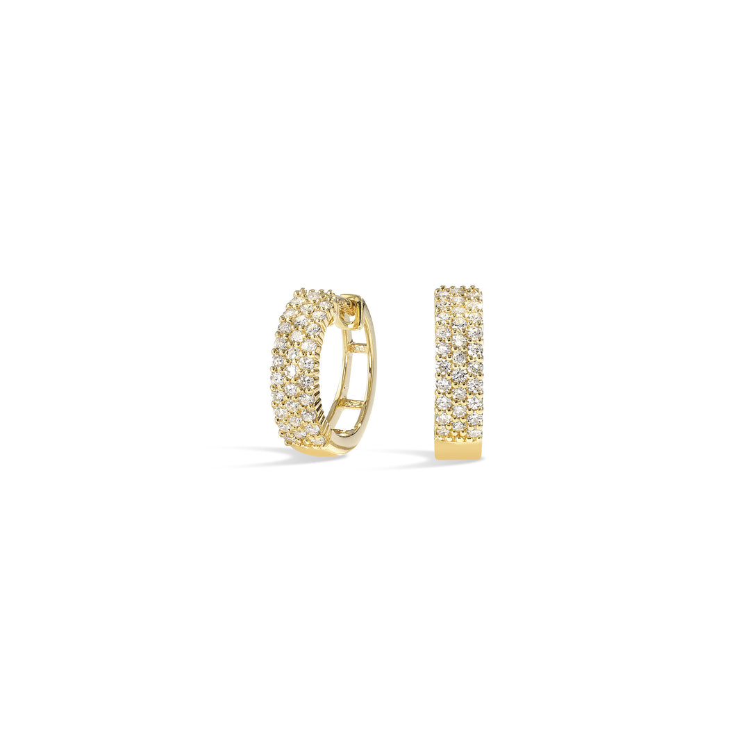 14Kt Yellow Gold Diamond 3/8Ctw Earring
