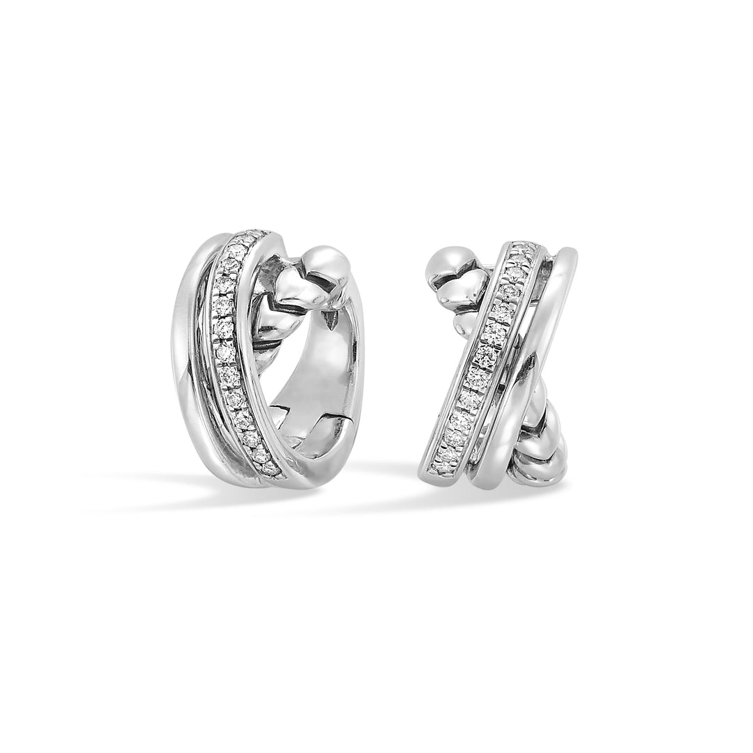 Silver Diamond 1/5Ctw Earring