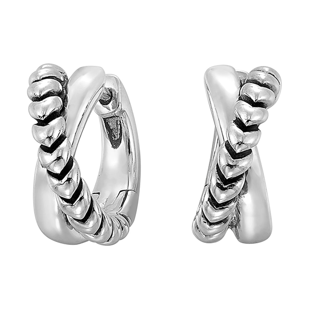 Silver White Earring