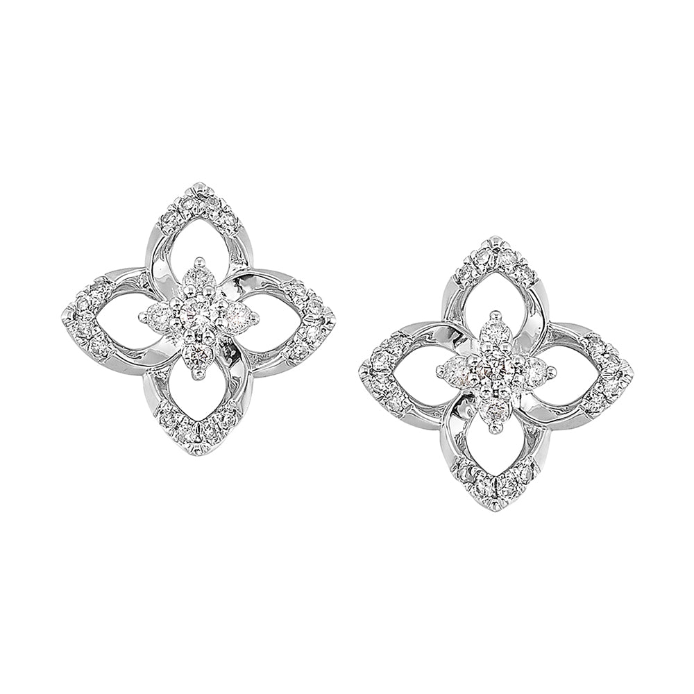 14Kt White Gold Diamond 1/5Ctw Earring