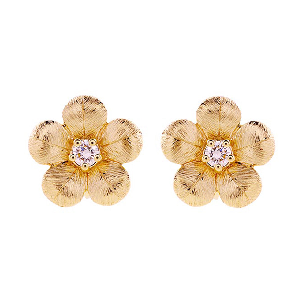 14Kt Yellow Gold Diamond 1/15Ctw Earring