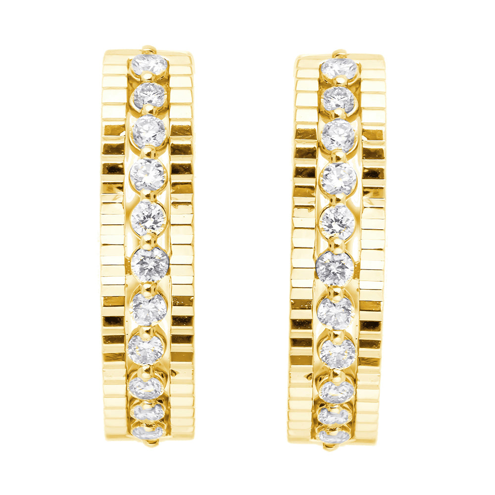 14Kt Yellow Gold Diamond 1/4Ctw Earring