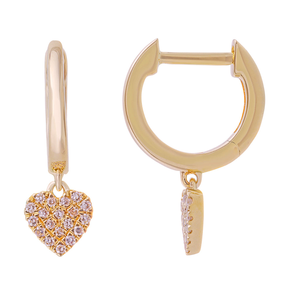 14Kt Yellow Gold Diamond 1/12Ctw Earring