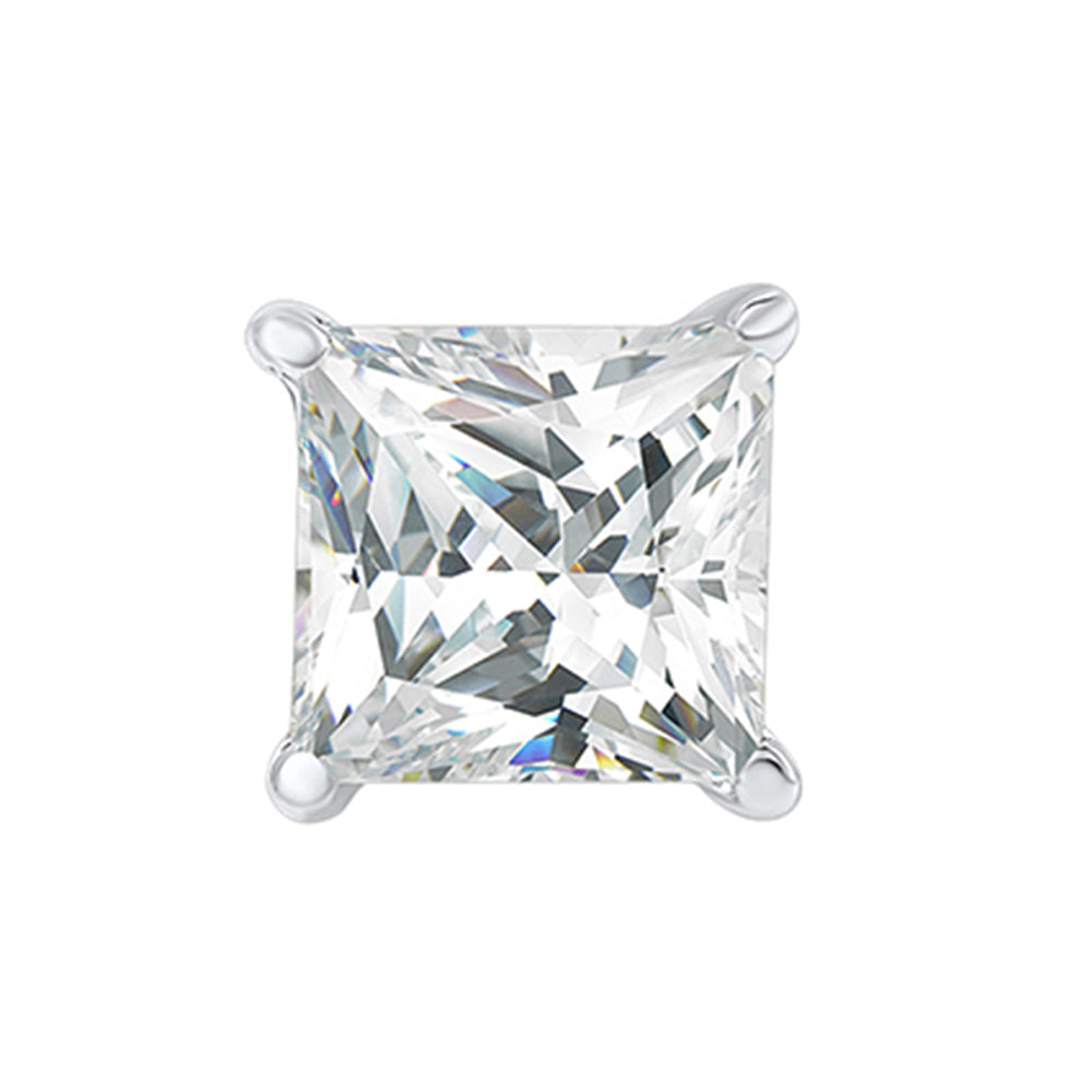 14Kt White Gold Diamond 1/2Ctw Single Earring