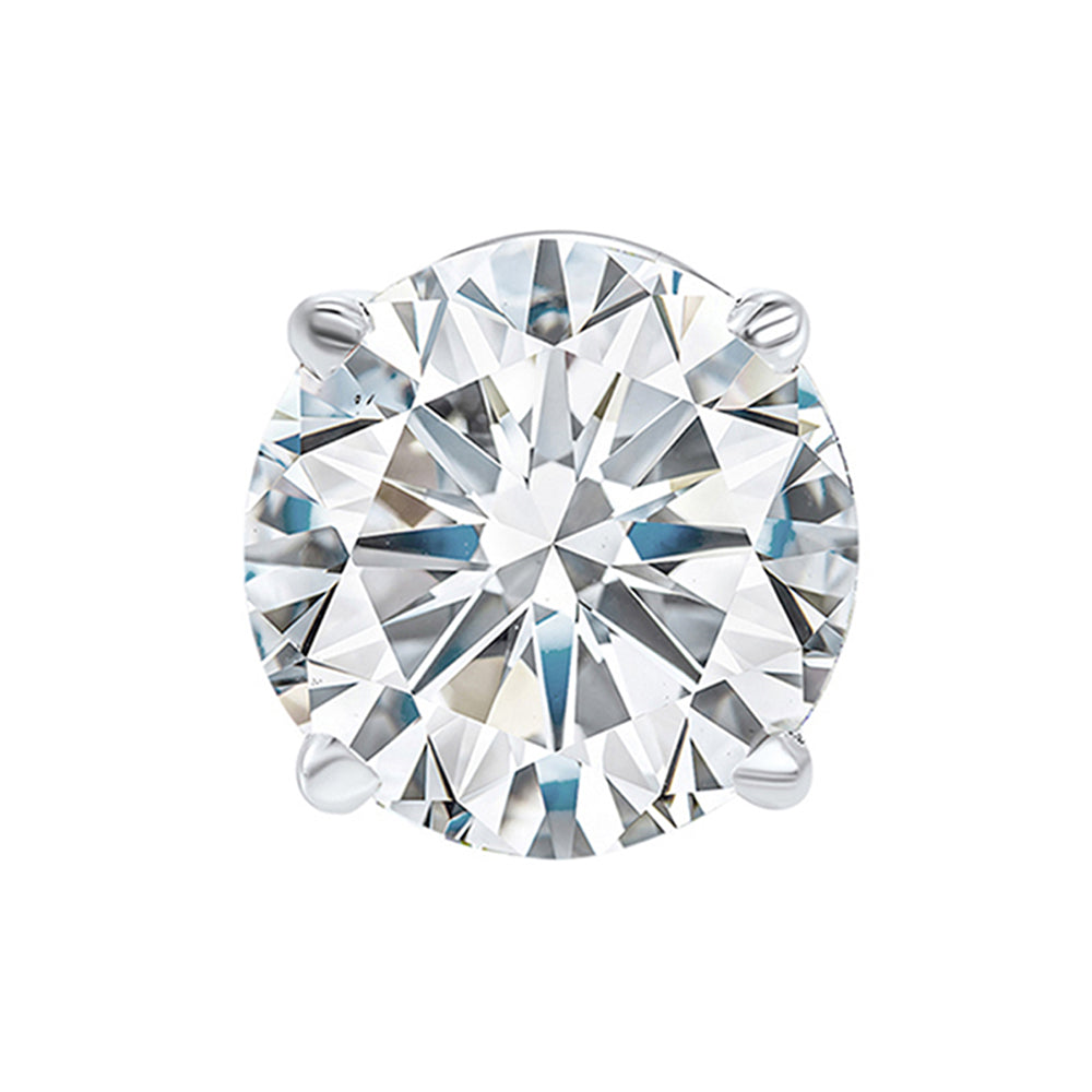 14Kt White Gold Diamond 1/2Ctw Single Earring