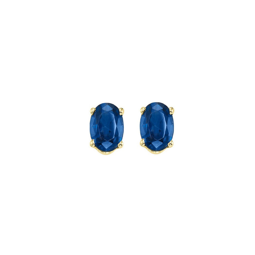 14Kt Yellow Gold Sapphire 1/2Ctw Earring