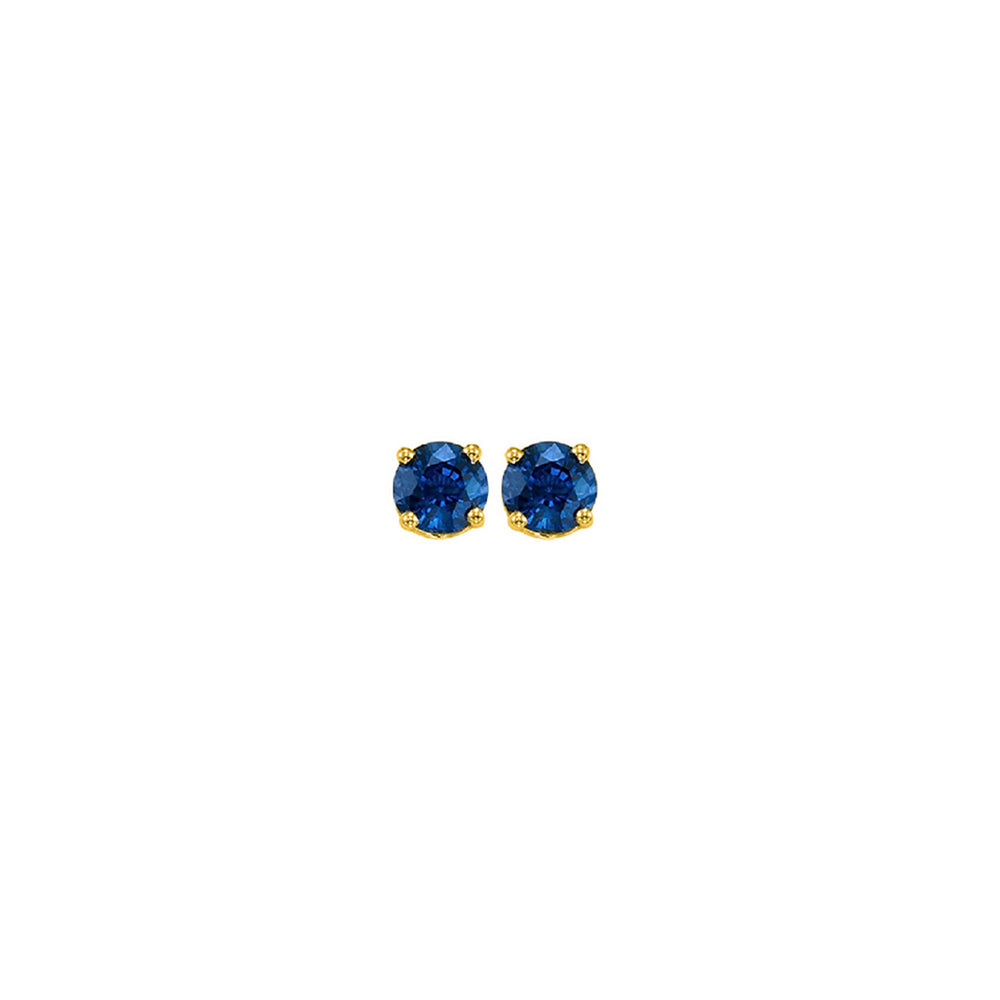 14Kt Yellow Gold Sapphire 1/4Ctw Earring