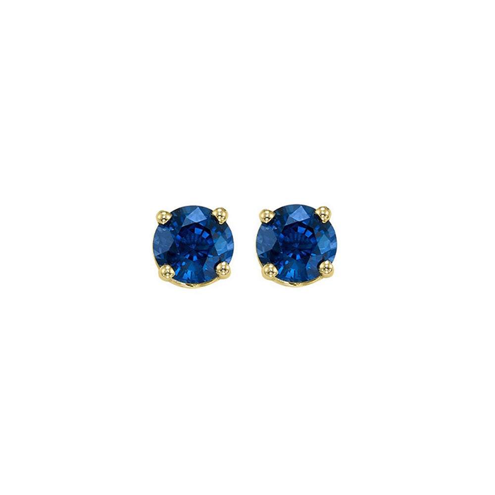 14Kt Yellow Gold Sapphire 5/8Ctw Earring