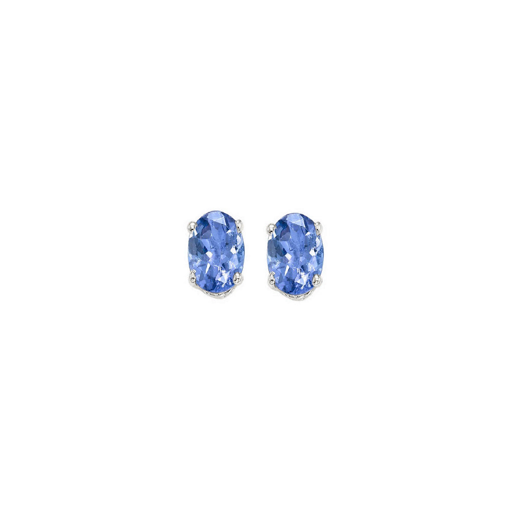 14Kt White Gold Tanzanite 1/2Ctw Earring