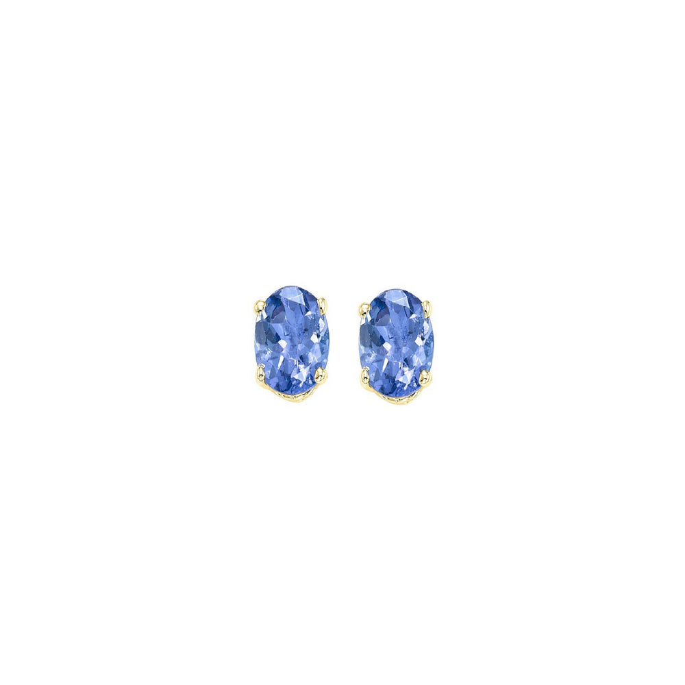14Kt Yellow Gold Tanzanite 1/2Ctw Earring