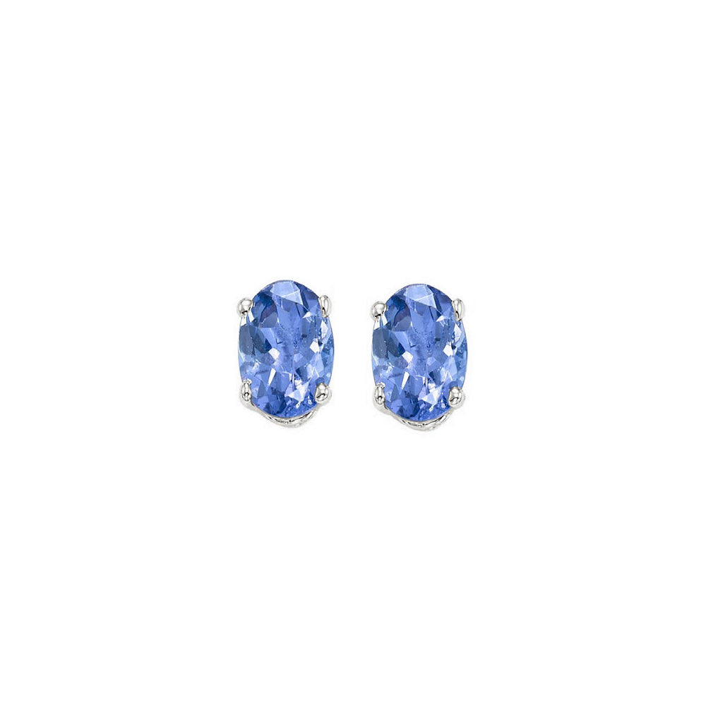 14Kt White Gold Tanzanite 3/4Ctw Earring