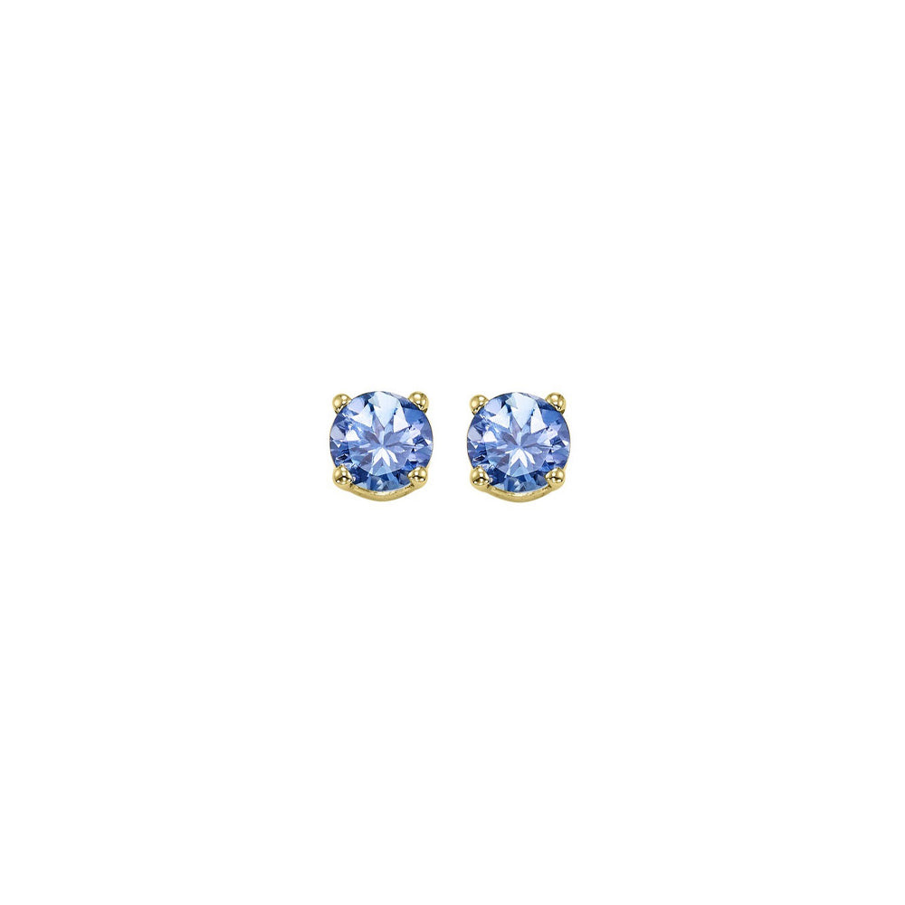14Kt Yellow Gold Tanzanite 1/2Ctw Earring