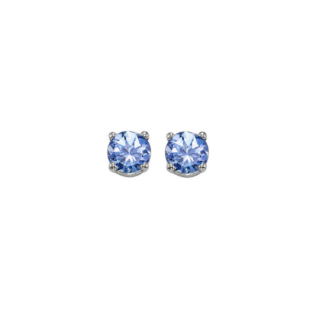 14Kt White Gold Tanzanite 3/4Ctw Earring