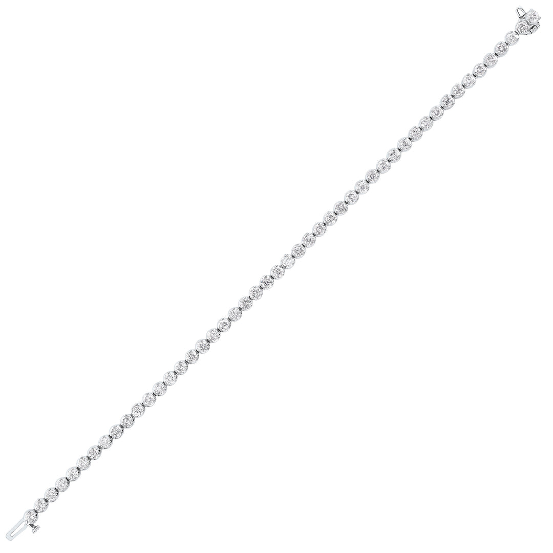 14Kt White Gold Diamond 5Ctw Bracelet