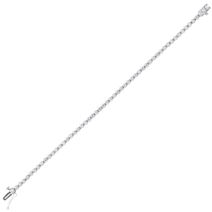 14Kt White Gold Diamond 1Ctw Bracelet