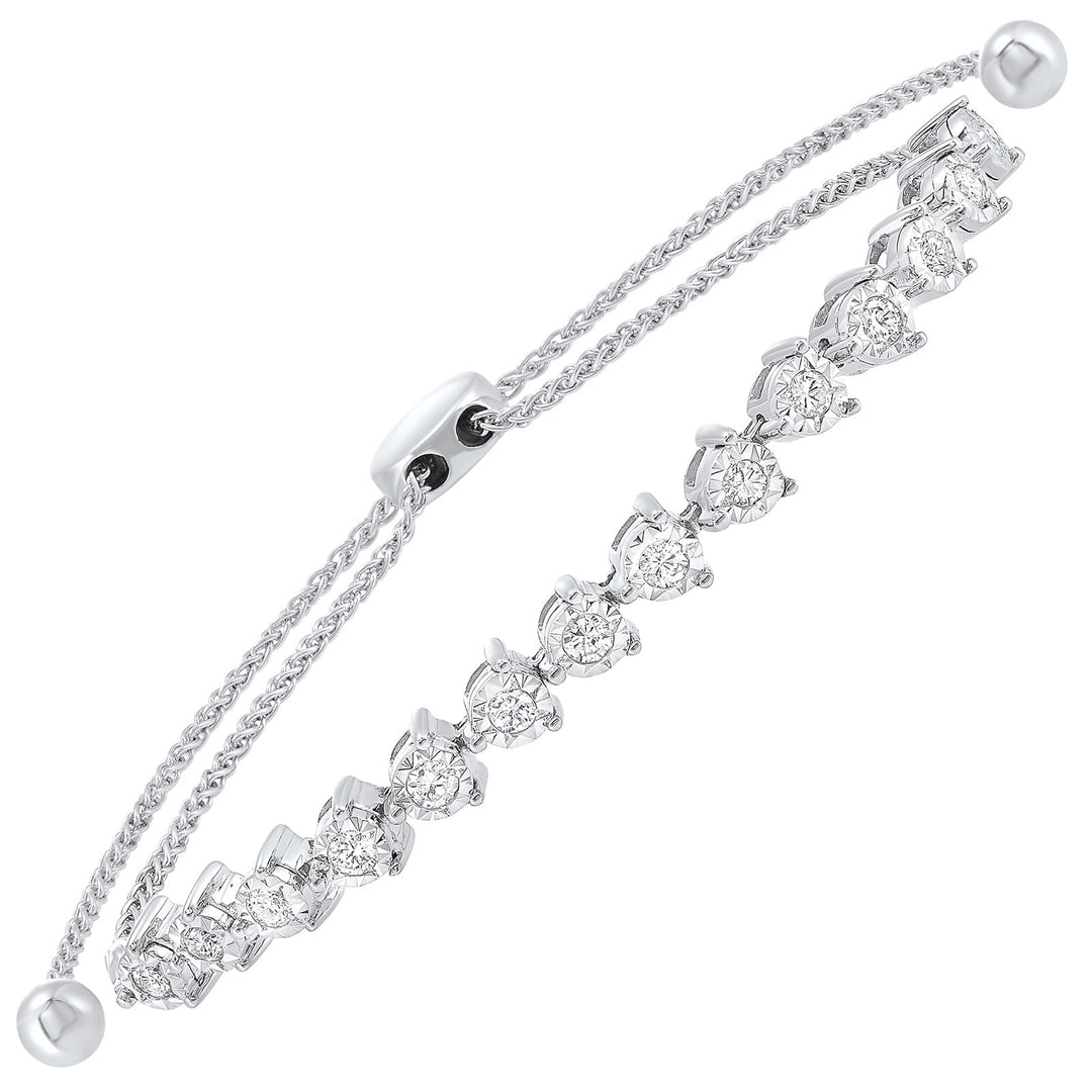14Kt White Gold Diamond 1/2Ctw Bracelet