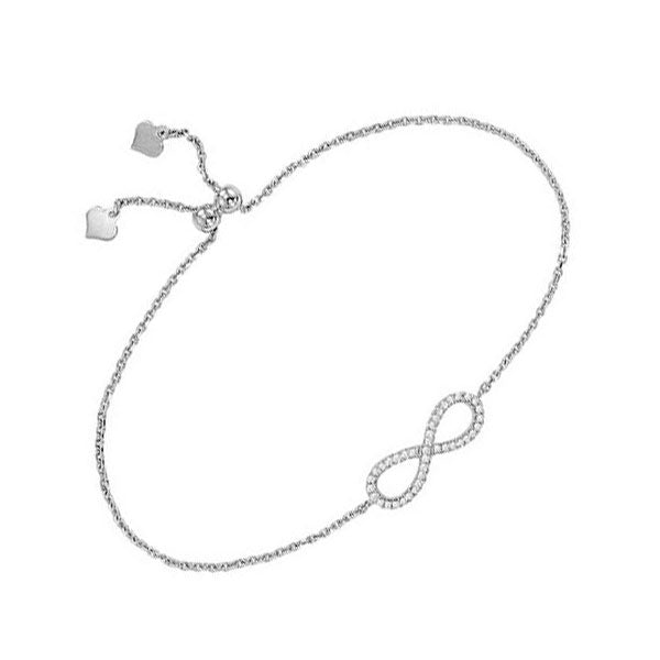 Silver Diamond 1/8Ctw Bracelet