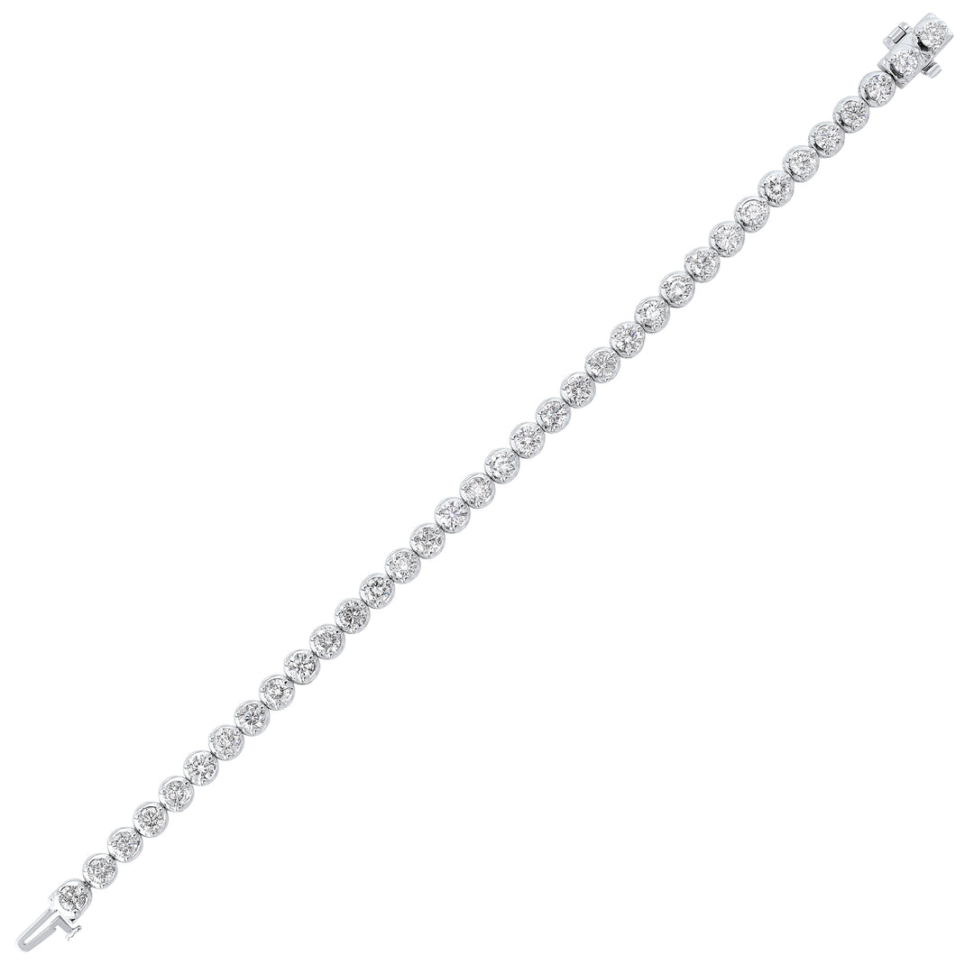 14Kt White Gold Diamond 7Ctw Bracelet