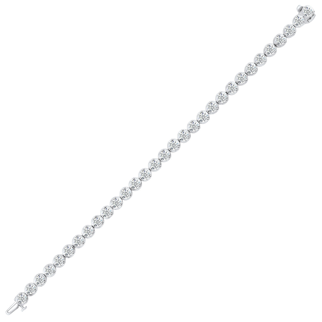 14Kt White Gold Diamond 10Ctw Bracelet