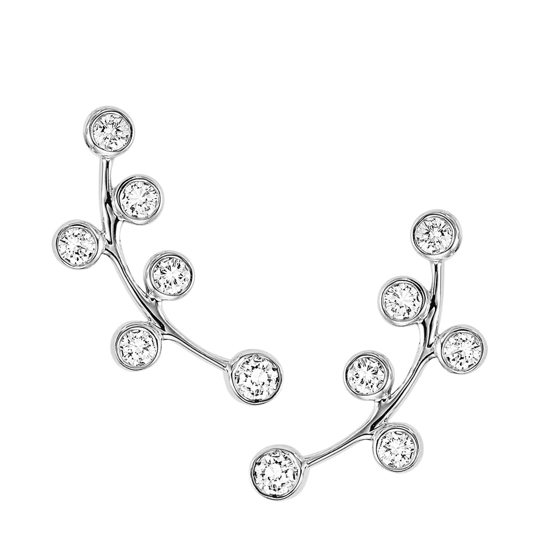 Silver Diamond 1/4Ctw Earring