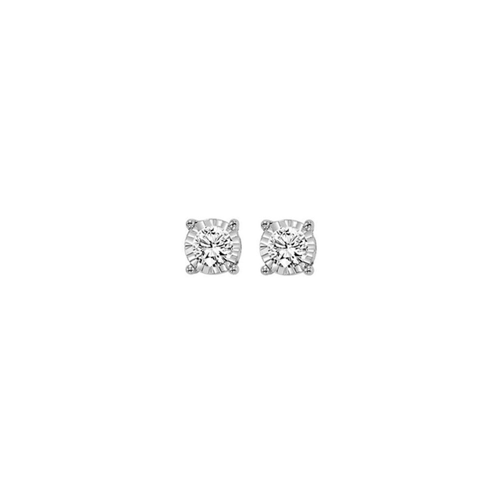 14Kt White Gold Diamond 1/7Ctw Earring