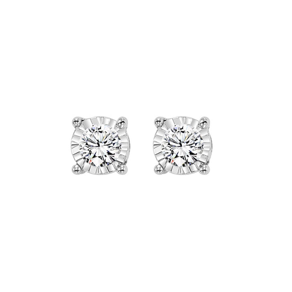 14Kt White Gold Diamond 3/4Ctw Earring