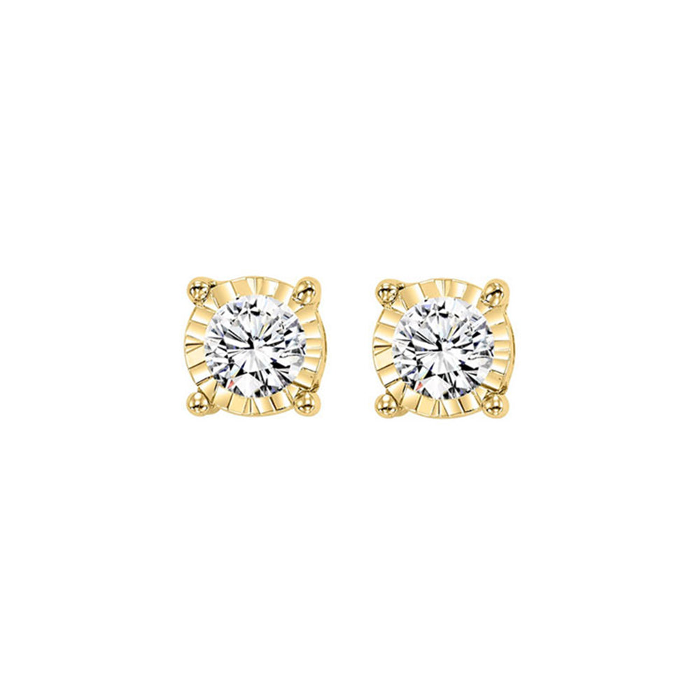 14Kt Yellow Gold Diamond 3/4Ctw Earring