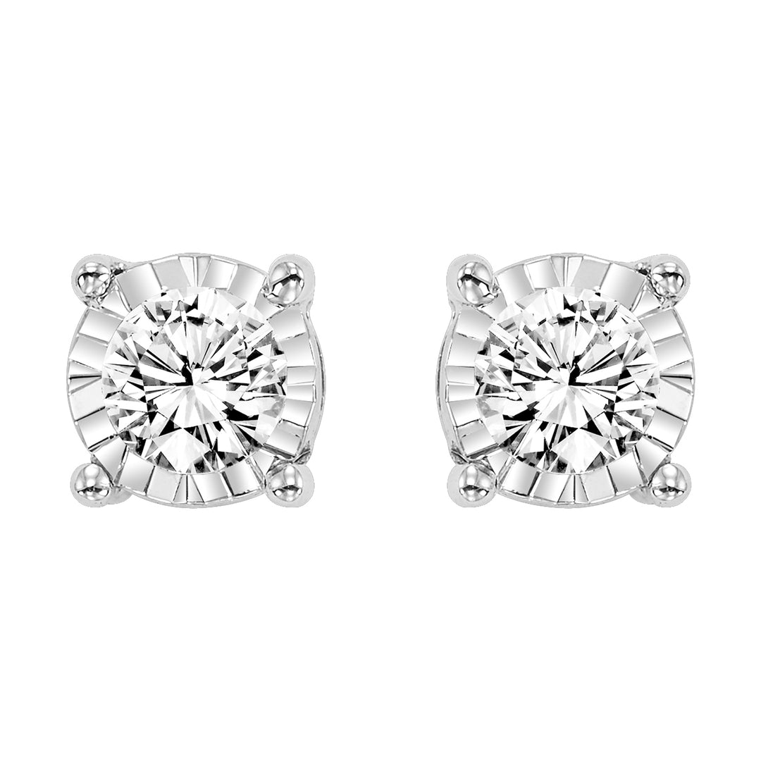 14Kt White Gold Diamond 1Ctw Earring