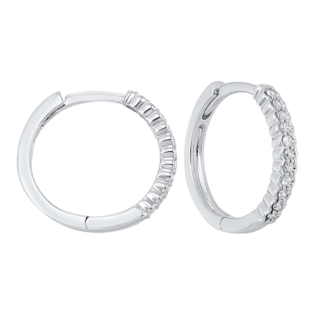 14Kt White Gold Diamond 1/7Ctw Earring
