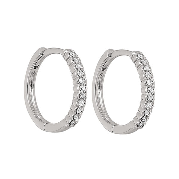 14Kt White Gold Diamond 1/7Ctw Earring