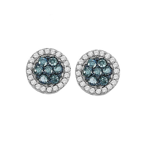10Kt White Gold Diamond 1/3Ctw Earring