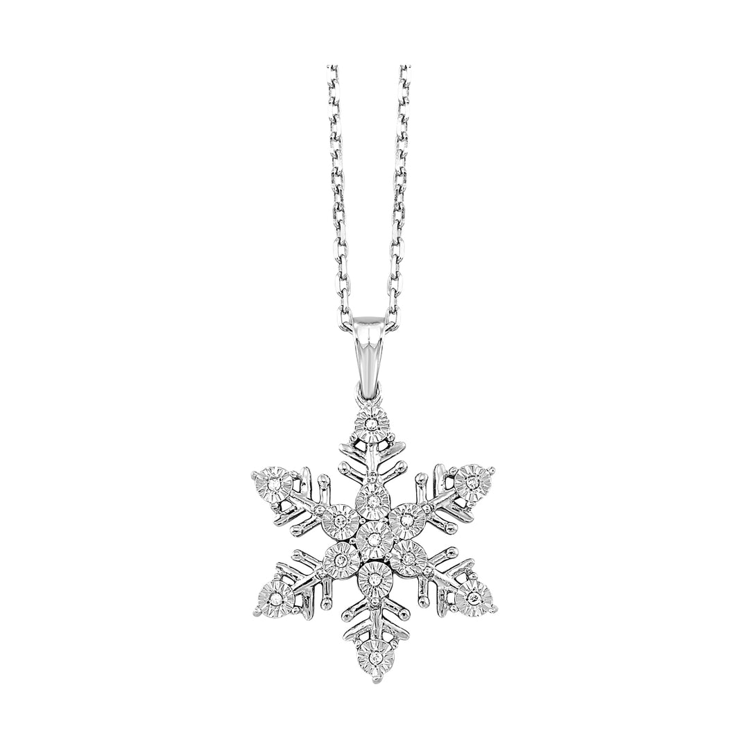 Silver Diamond 1/20Ctw Pendant