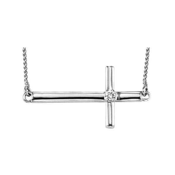 Silver Diamond 1/50Ctw Pendant