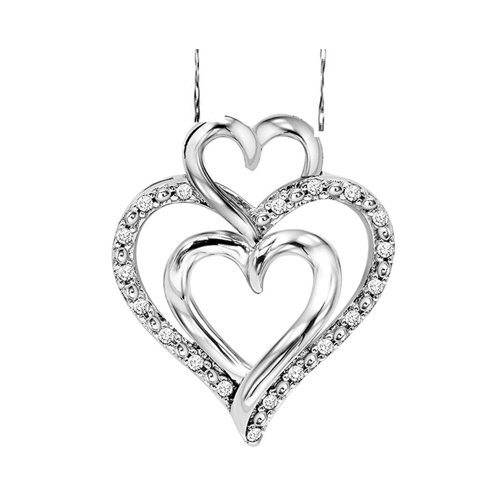 Silver Diamond 1/8Ctw Pendant