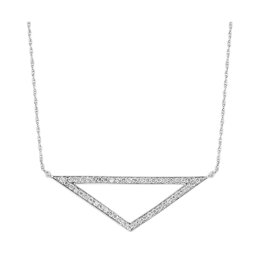 Silver Diamond 1/2Ctw Pendant