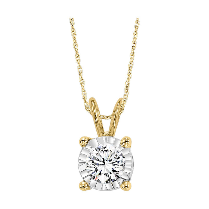 14Kt Yellow Gold Diamond 1/2Ctw Pendant