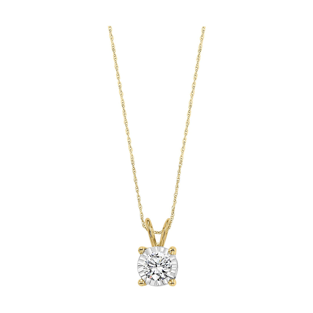 14Kt Yellow Gold Diamond 1/2Ctw Pendant