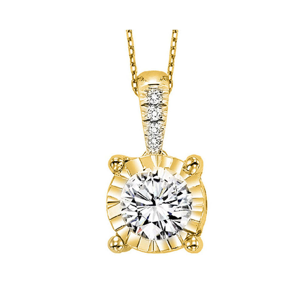14Kt Yellow Gold Diamond 3/4Ctw Pendant