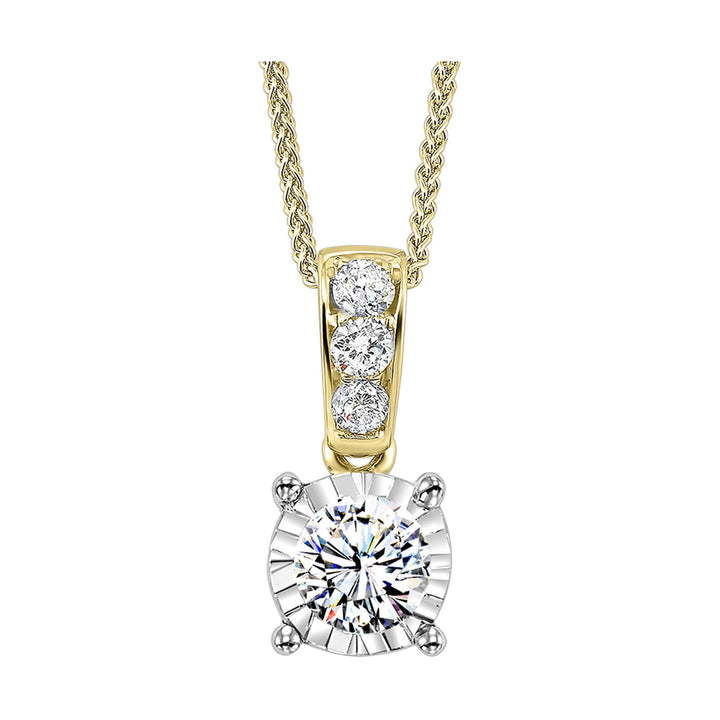 14Kt Yellow Gold Diamond 1/3Ctw Pendant