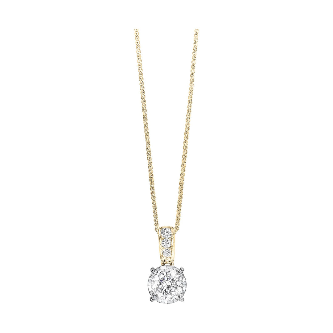 14Kt Yellow Gold Diamond 1/2Ctw Pendant