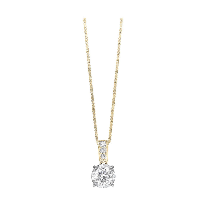 14Kt Yellow Gold Diamond 1/2Ctw Pendant