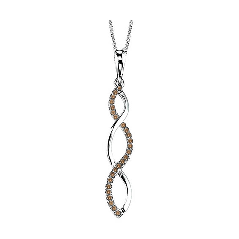 Silver Diamond 1/6Ctw Pendant