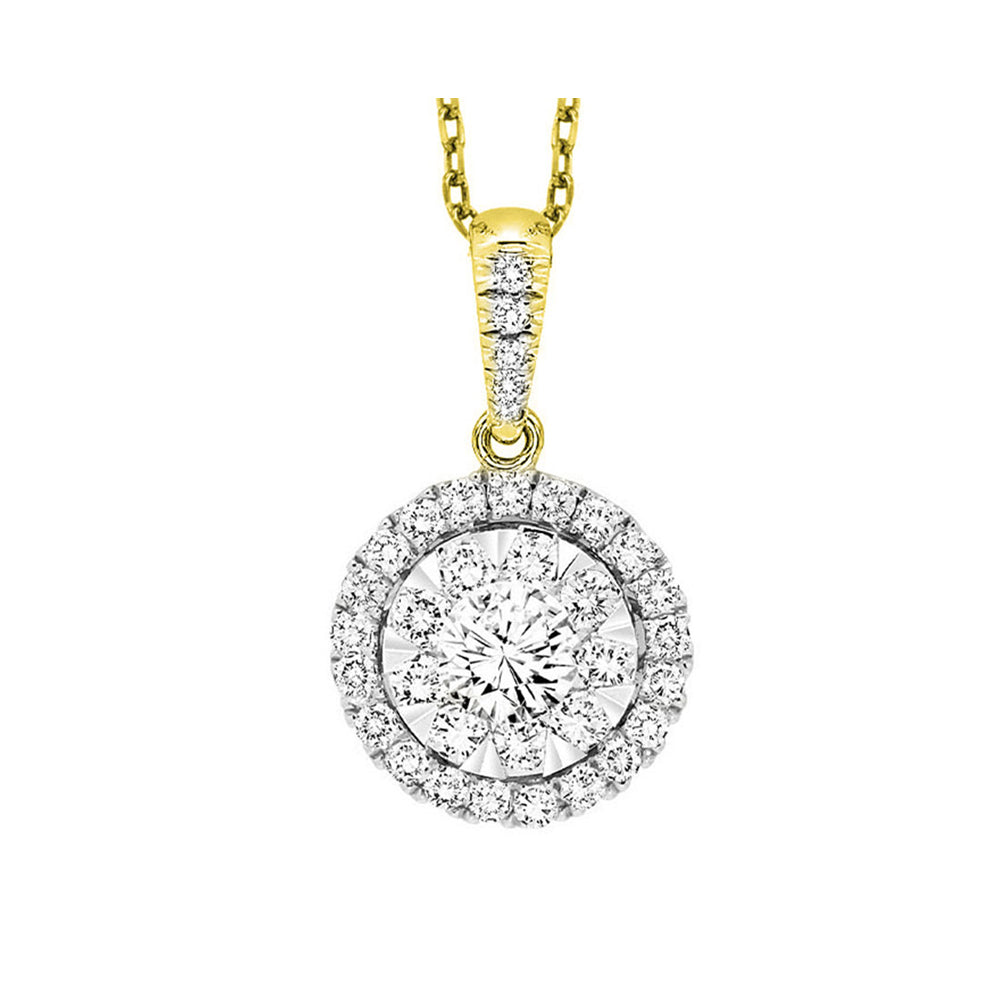14Kt Yellow Gold Diamond 3/4Ctw Pendant