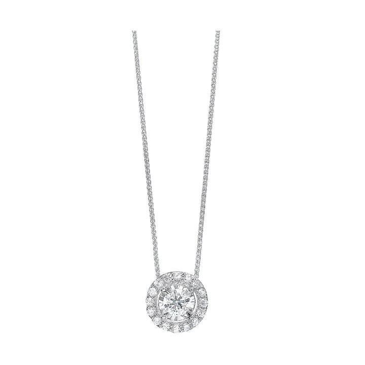 14Kt White Gold Diamond 3/4Ctw Pendant