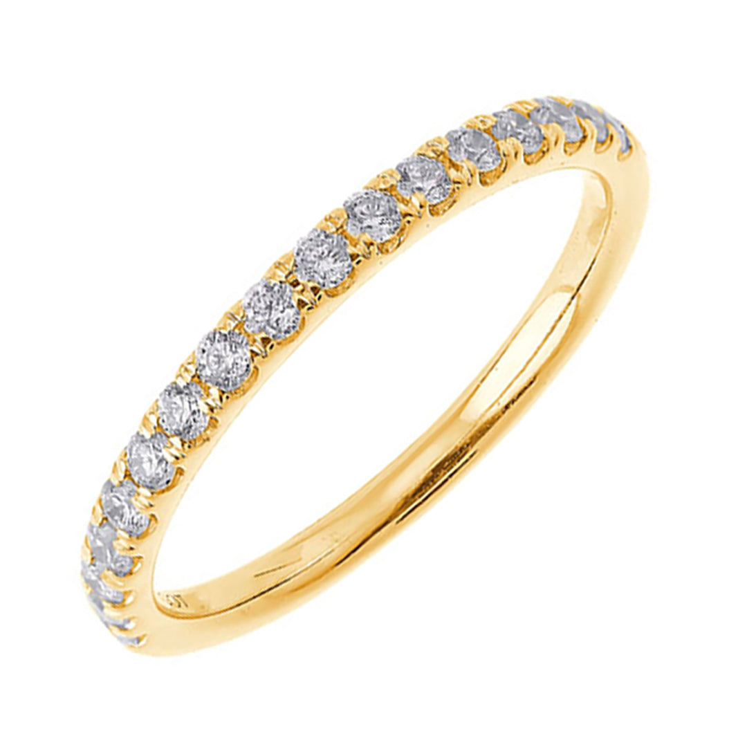 89 Facet 14Kt Yellow Gold Diamond (1/3Ctw) Band