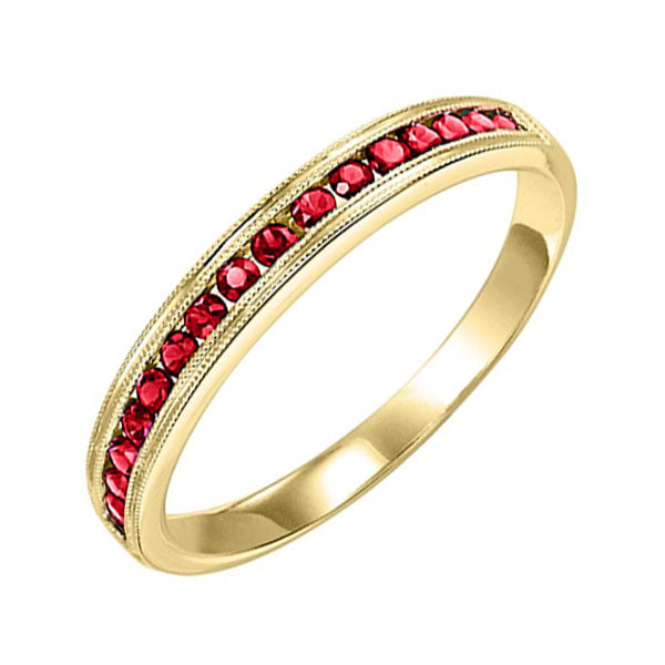 10Kt Yellow Gold Ruby 1/3Ctw Ring