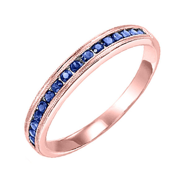 10Kt Rose Gold Sapphire 1/3Ctw Ring